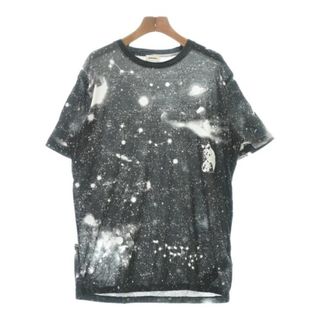 ディーゼル(DIESEL)のDIESEL ディーゼル Tシャツ・カットソー L 黒x白(総柄) 【古着】【中古】(カットソー(半袖/袖なし))