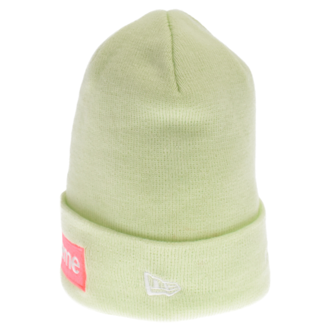 Supreme(シュプリーム)のSUPREME シュプリーム 17AW×NEWERA Box Logo Beanie Pale Lime ニューエラ ボックスロゴビーニー ニットキャップ ニット帽 ライムグリーン メンズの帽子(ニット帽/ビーニー)の商品写真