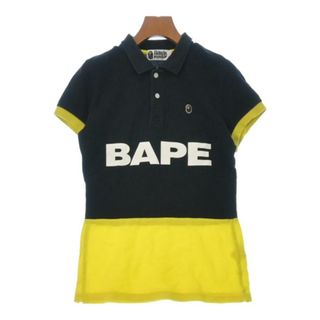 A BATHING APE アベイシングエイプ ポロシャツ XS 黄x黒 【古着】【中古】