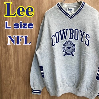 リー(Lee)のLee リー NFL ダラス カウボーイズ ロゴ ワッペンスウェット L グレー(スウェット)
