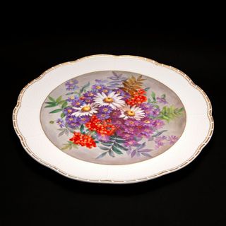 MEISSEN - マイセン 金彩 「夏の花束」アルトツィアレリーフ 絵皿 直径 MEISSEN - マイセン 金彩 「夏の花束」アルトツィアレリーフ 絵皿 直径