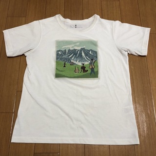 モンベル(mont bell)のmont bell モンベル 半袖Tシャツ Mサイズ ホワイト(Tシャツ/カットソー(半袖/袖なし))