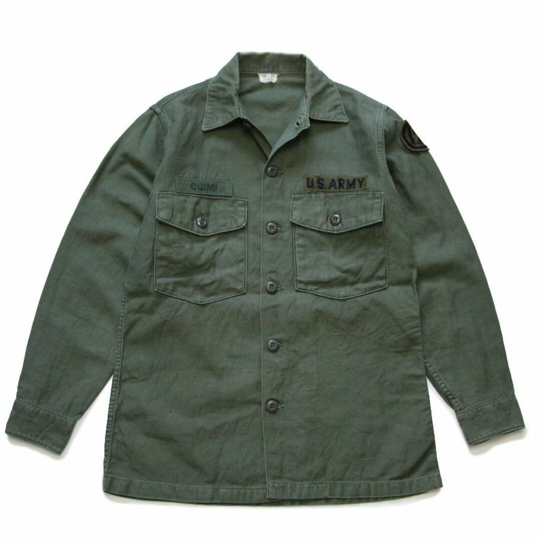 MILITARY - 60s 米軍 U.S.ARMY パッチ付き コットンサテン MILITARY - 60s 米軍 U.S.ARMY パッチ付き コットンサテン