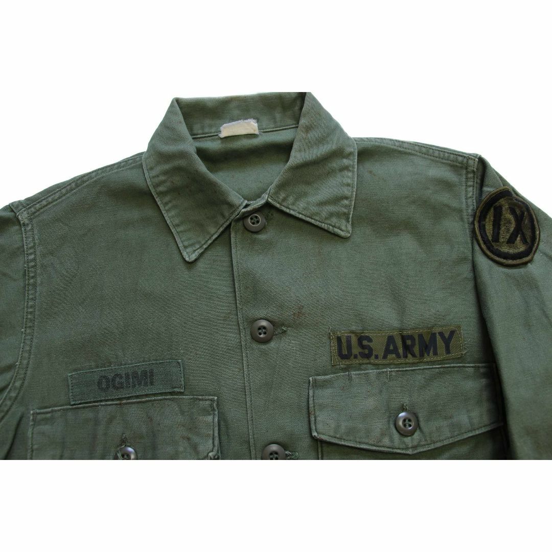MILITARY - 60s 米軍 U.S.ARMY パッチ付き コットンサテン MILITARY - 60s 米軍 U.S.ARMY パッチ付き コットンサテン