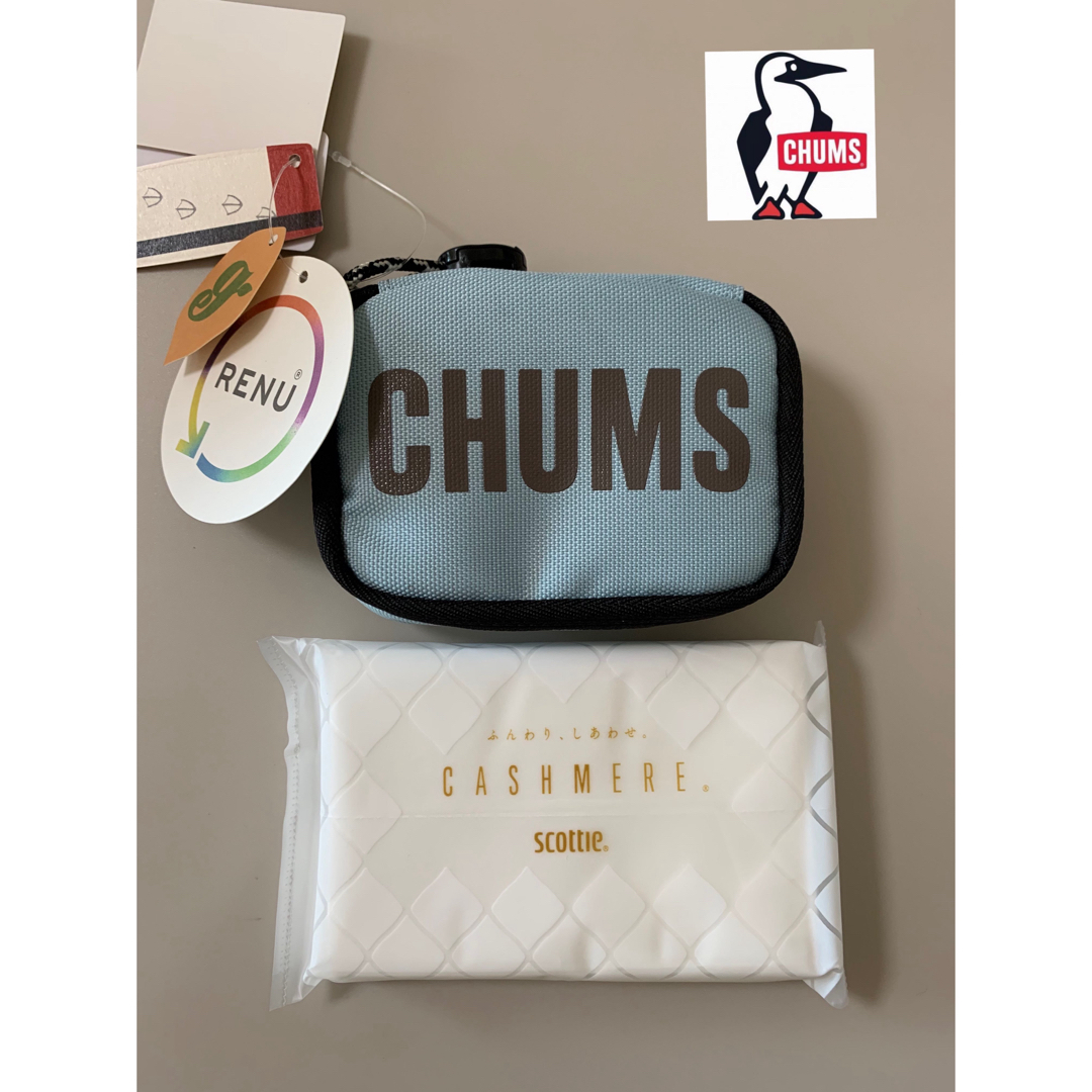CHUMS(チャムス)の新品タグ付き　CHUMS チャムス　コンパクトケース ポーチ　マルチケース　① メンズのファッション小物(コインケース/小銭入れ)の商品写真