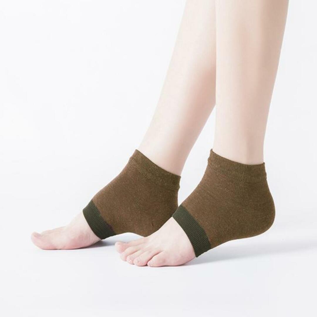 【並行輸入】かかとケア 靴下 2足セット sock11 コスメ/美容のボディケア(フットケア)の商品写真