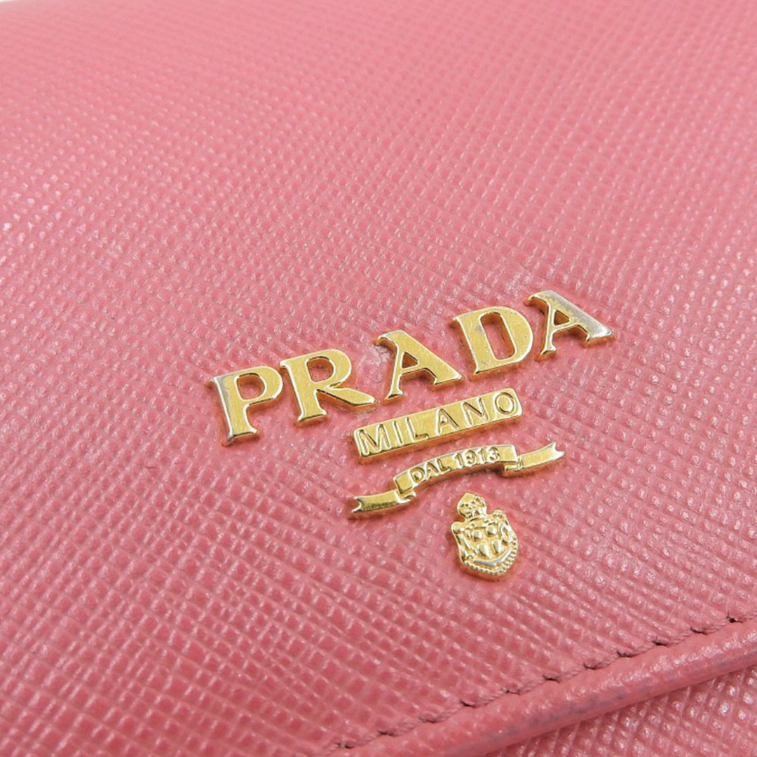 PRADA(プラダ)の【本物保証】 プラダ PRADA ロゴ ホック付長財布 サフィアーノ レザー ピンク 1MH132 レディースのファッション小物(財布)の商品写真