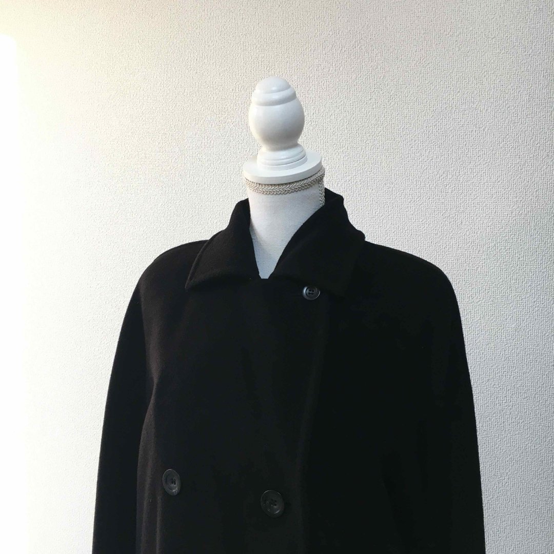 Max Mara(マックスマーラ)の美品　白タグ　MaxMara マックスマーラ　カシミヤ　ウール　ダブル　コート レディースのジャケット/アウター(ロングコート)の商品写真