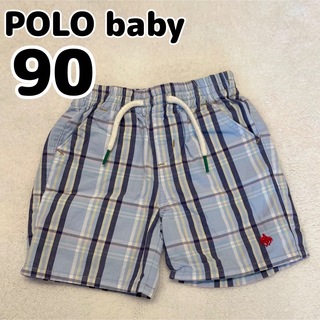 ポロ(POLO（RALPH LAUREN）)の【POLO baby】ポロベビー　短パンツ　ハーフパンツ　チェック柄【90】(パンツ/スパッツ)