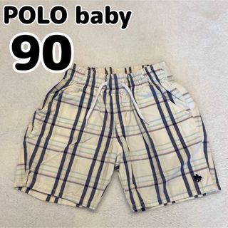 ポロ(POLO（RALPH LAUREN）)の【POLO baby】ポロベビー　短パンツ　ハーフパンツ　チェック柄【90】(パンツ/スパッツ)