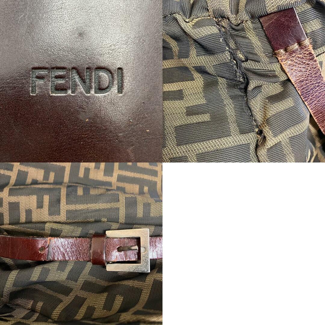 FENDI(フェンディ)のFENDI フェンディ ズッカ FF リュック デイパック バッグ ブラウン 総柄 レディース メンズ ウィメンズ ファッション USED 【中古】 レディースのバッグ(リュック/バックパック)の商品写真