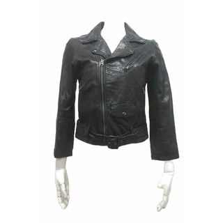 ビューティフルピープル(beautiful people)の【中古】beautiful people ビューティフルピープル  ジャケット 1320402401 vintage leather riders jacket ヴィンテージ レザー ライダース ジャケット キッズサイズ レディース 140(その他)