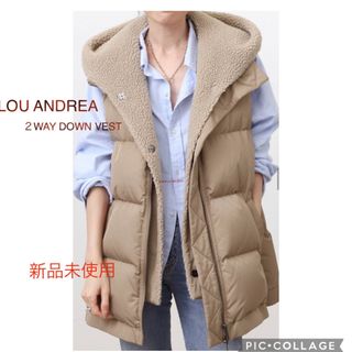 【LOU ANDREA/ルーアンドレア】２WAY DOWN VEST