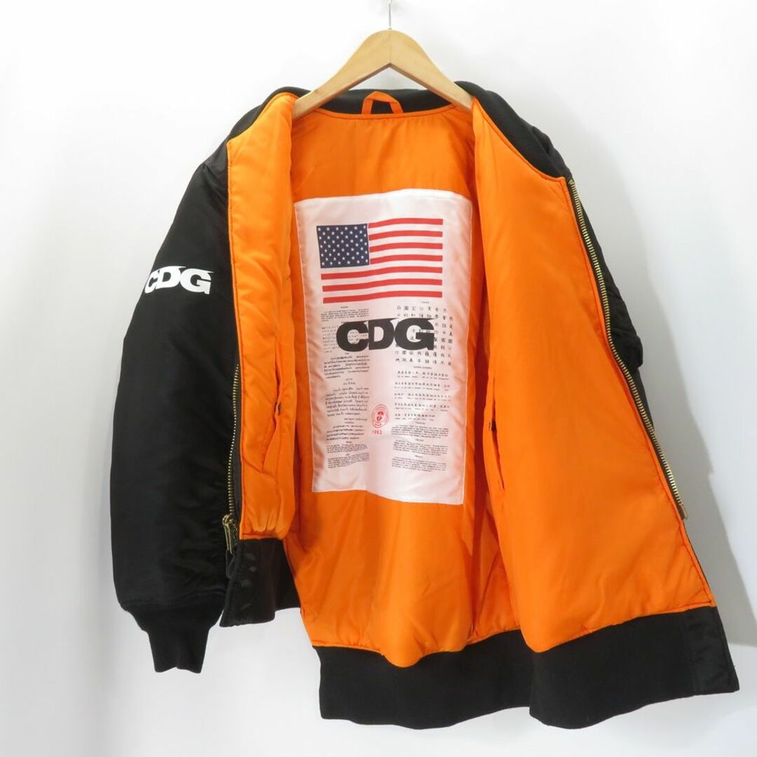 alpha(アルファ)のALPHA CDG CUSTOM MA-1 JACKET SZ-J017 メンズのジャケット/アウター(ミリタリージャケット)の商品写真