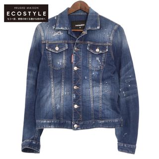 DSQUARED2 ディースクエアード 20SS PEPSI DENIM JACKET S78AN0030 S30309 ペプシロゴプリントデニムトラッカージャケット デニムジャケット ブルー68センチ肩幅