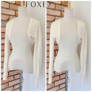 フォクシー(FOXEY)の2983美品 FOXEY フォクシー ブティック 上質カシミヤ ボレロ(ボレロ)