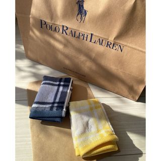 ラルフローレン(Ralph Lauren)のラルフローラン　2点　ハンドタオル　新品　黄色　青色　送料無料(タオル)