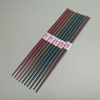 花工房 日本製 天然材 箸 5膳セット 5色 新品(カトラリー/箸)