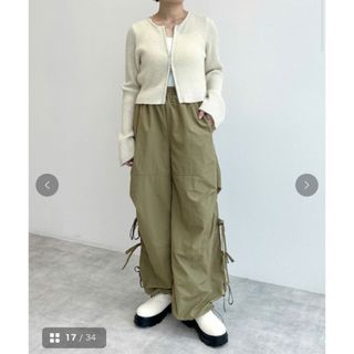 ダブルクローゼット(w closet)のサイドリボンカーゴパンツ(カジュアルパンツ)