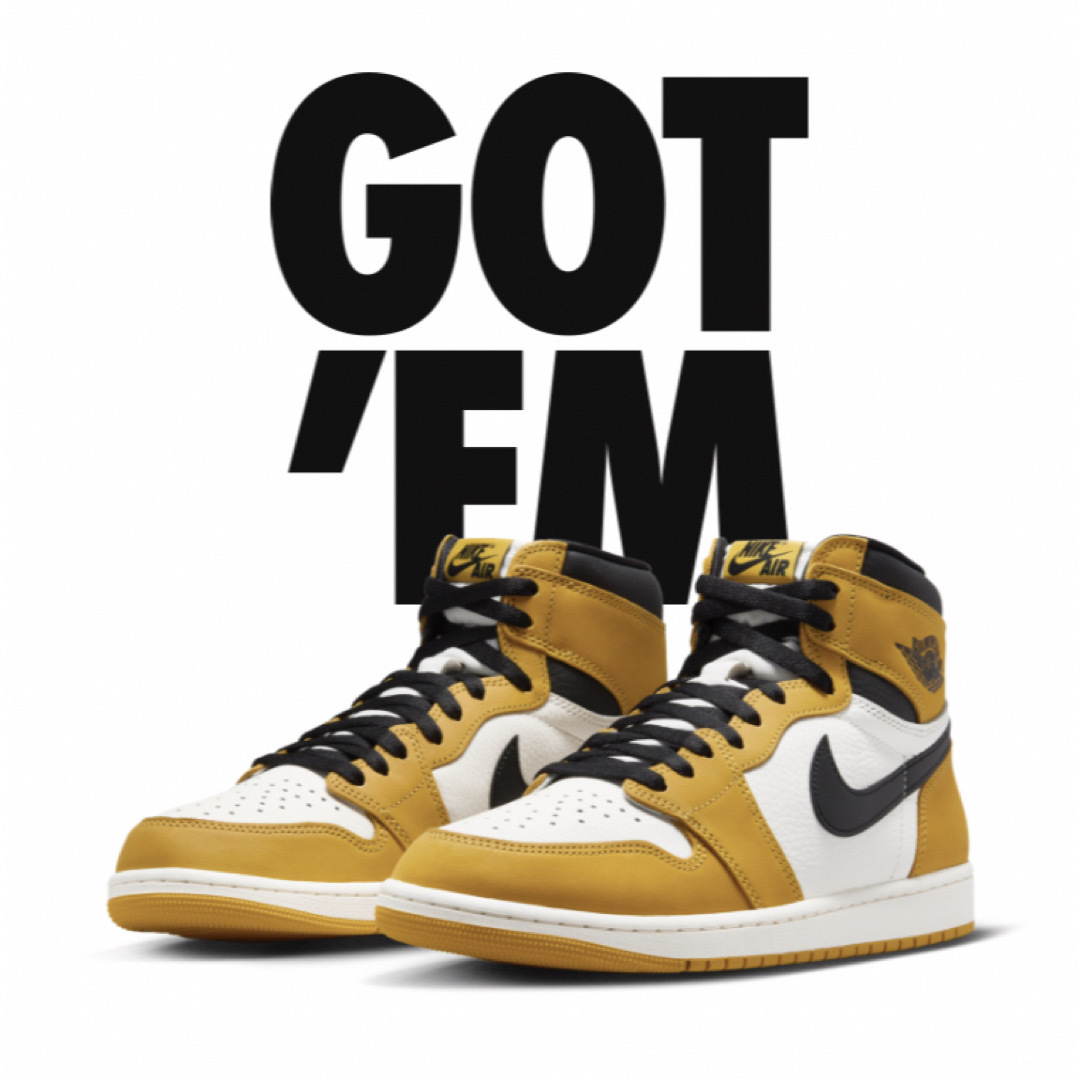 NIKE(ナイキ)のNike Air Jordan 1 “Yellow Ochre” 27.5cm メンズの靴/シューズ(スニーカー)の商品写真