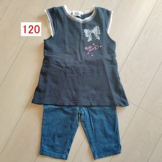 ユニクロ(UNIQLO)の120 　ユニクロ　ボトムス　短パン　半ズボン　チュニック　女の子　女児 刺繍(パンツ/スパッツ)