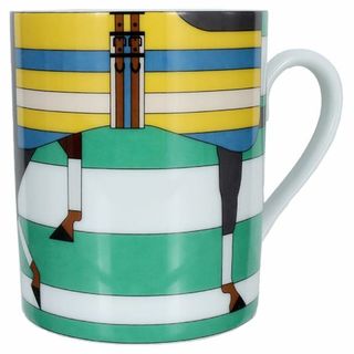 エルメス(Hermes)のエルメス マグカップ ロカバール No.3 Rocabar mug ポーセリン 磁器 食器 コップ マルチカラー グリーン 新品 3249(グラス/カップ)