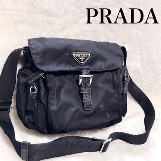 プラダ(PRADA)の人気 PRADA プラダ ナイロン ショルダーバッグ 三角ロゴプレート  黒 (リュック/バックパック)