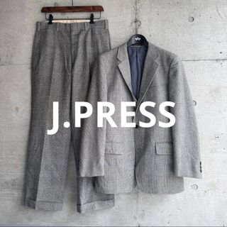 ブルックスブラザース(Brooks Brothers)のJ.PRESS チェック柄ウール ジャケット ワイドスラックスセットアップ(セットアップ)