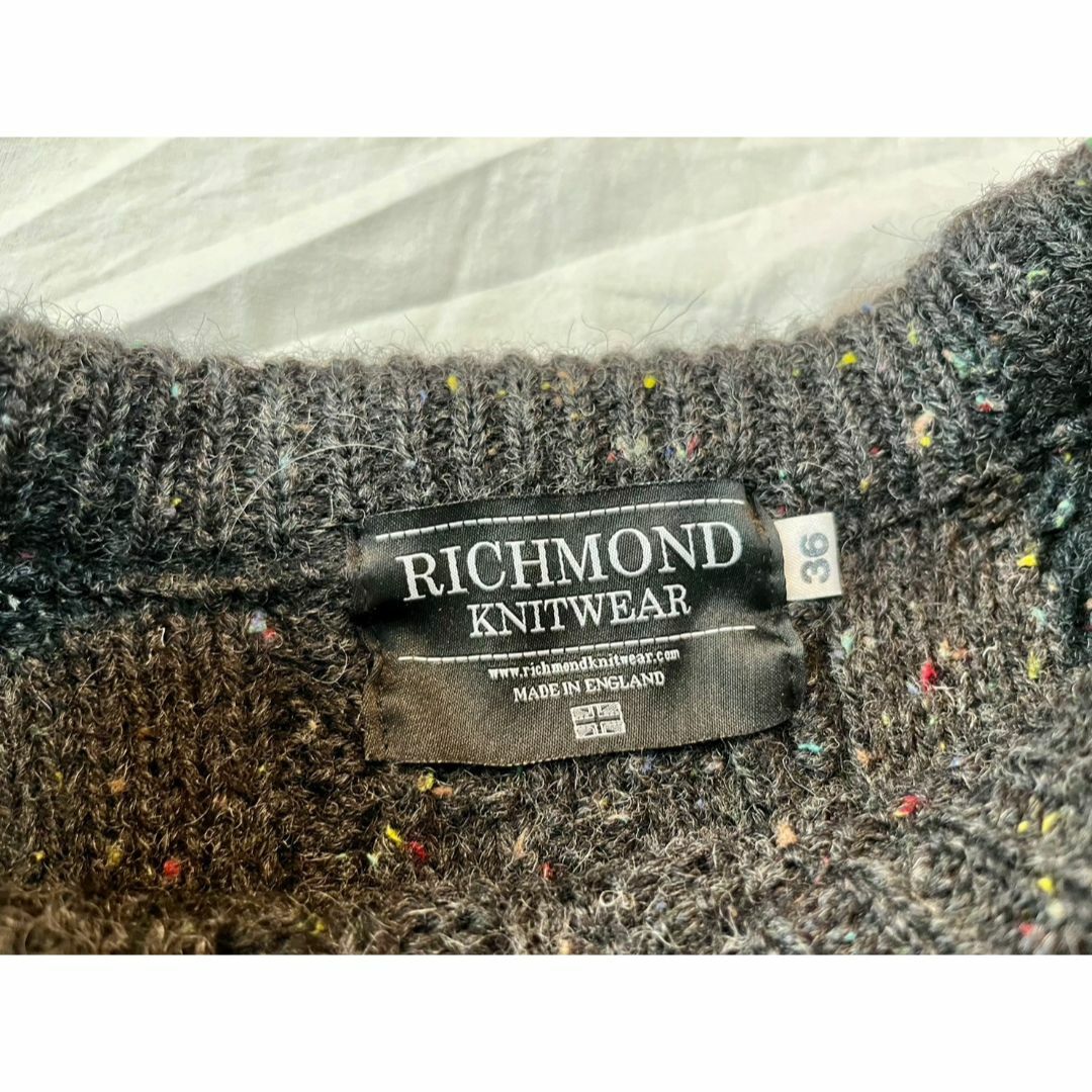 イギリス製　RICHMOND KNITWEAR セーター(厚手)　Sサイズ メンズのトップス(ニット/セーター)の商品写真