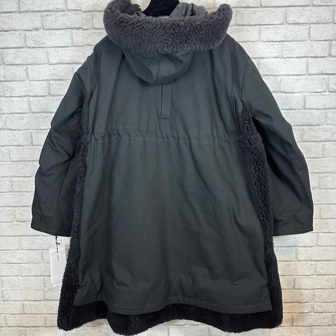 sacai(サカイ)の新品 sacai Carhartt キャンバス ボア ジャケット  サカイ レディースのジャケット/アウター(ロングコート)の商品写真