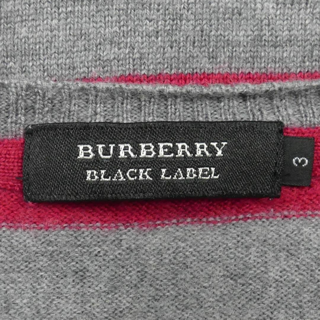 BURBERRY BLACK LABEL(バーバリーブラックレーベル)の廃盤 バーバリーブラックレーベル セーター ニット L ウール HN1975 メンズのトップス(ニット/セーター)の商品写真