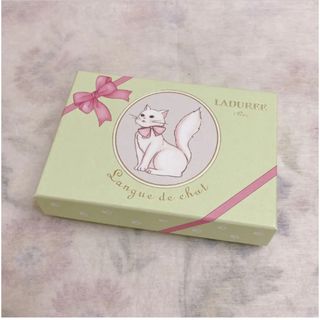 ラデュレ(LADUREE)のラデュレ　猫ちゃんデザイン空き箱　未使用品(小物入れ)