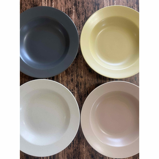 リムラウンドパスタ皿 4枚 美濃焼 オシャレ 大皿 陶磁器 副菜皿 メイン皿(食器)