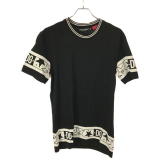 ドルチェアンドガッバーナ(DOLCE&GABBANA)のDOLCE&GABBANA ドルチェ＆ガッバーナ 20SS DGスタープリントTシャツ G8KD0T/FI7K2 ブラック 44(Tシャツ/カットソー(半袖/袖なし))