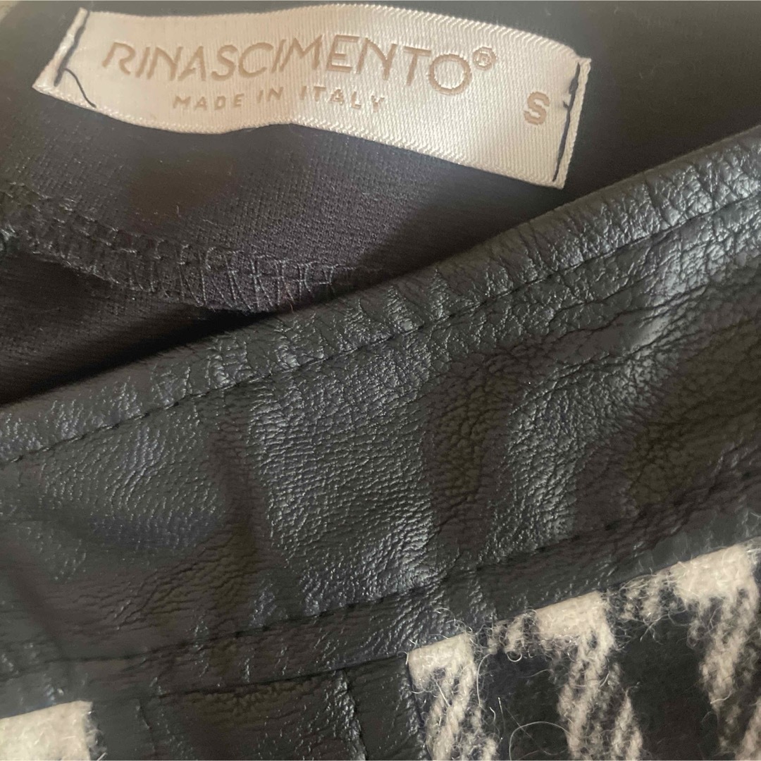 RINASCIMENTO(リナシメント)のリナシメント　千鳥柄フリンジスカート　rinascimento レディースのスカート(ひざ丈スカート)の商品写真