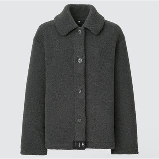 ユニクロ(UNIQLO)のボアフリースステンカラーショートコート ユニクロ UNIQLO(ブルゾン)