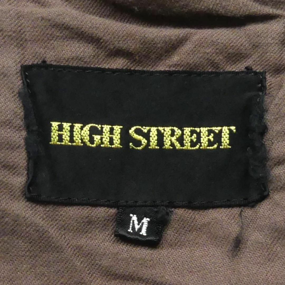 HIGH STREET(ハイストリート)のテーラードジャケット レザー ハイストリート M 本革 メンズ 茶 TY2807 メンズのジャケット/アウター(テーラードジャケット)の商品写真