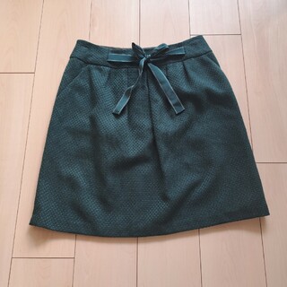 ロペピクニック(Rope' Picnic)のロペピクニック　L　40　スカート　深緑色(ひざ丈スカート)