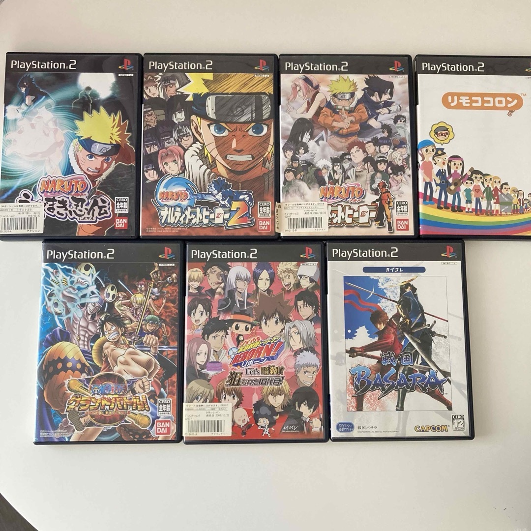 PlayStation2(プレイステーション2)のPS2ソフト7本セット エンタメ/ホビーのゲームソフト/ゲーム機本体(家庭用ゲームソフト)の商品写真