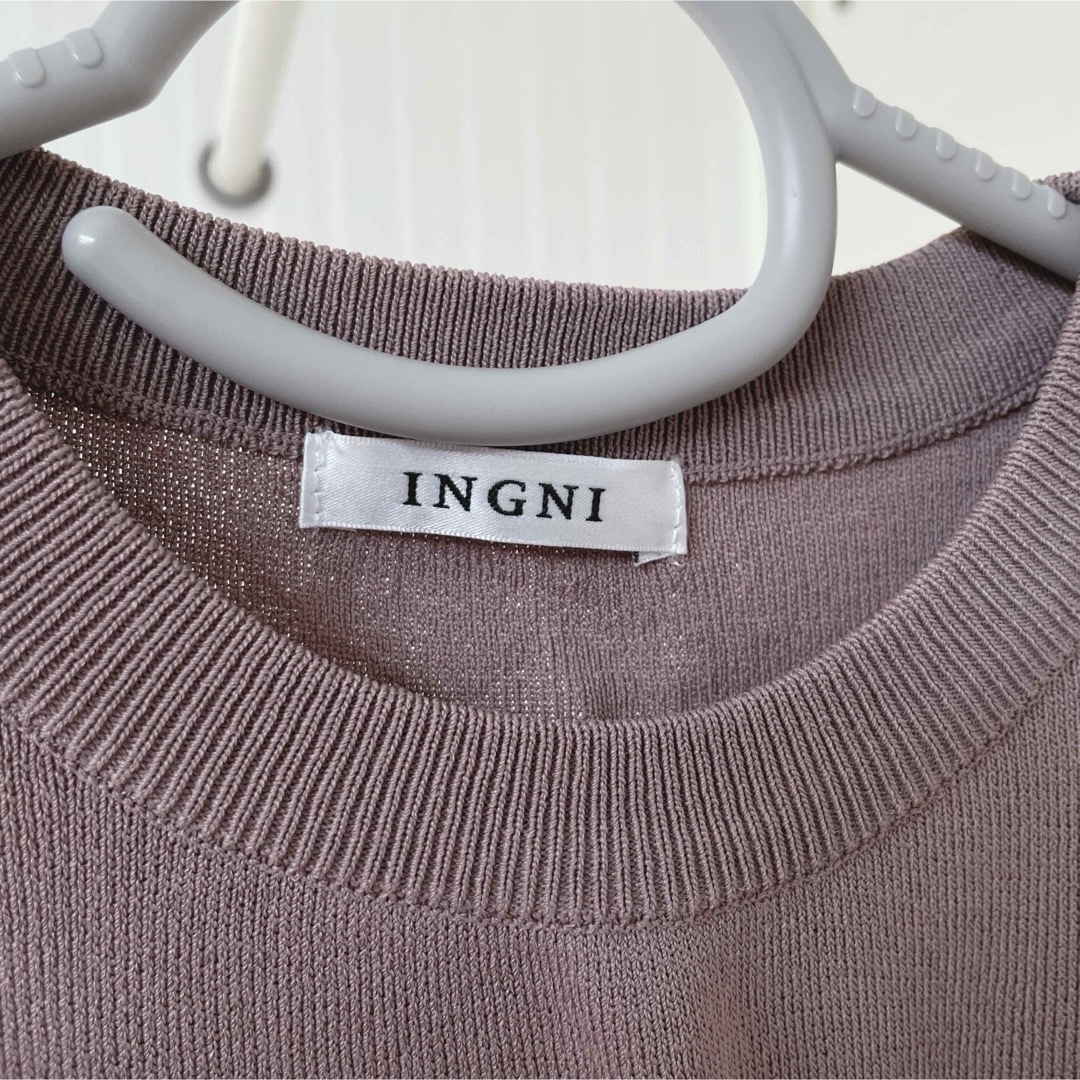 INGNI(イング)のINGNIイング　袖オーガンジーニット　 レディースのトップス(ニット/セーター)の商品写真