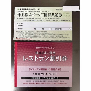 2セット有り　東急不動産 株主優待　スキー　リフト券　複数有　ハンター　ニセコ(スキー場)