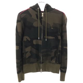 1piu1uguale3 ウノピゥウノウグァーレトレ CAMO ZIP PARKA 迷彩柄ジップアップパーカー カーキ 4 MRB145