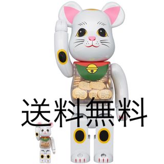 ベアブリック(BE@RBRICK)のBE@RBRICK 招き猫 小判 白メッキ 100％ & 400％(その他)