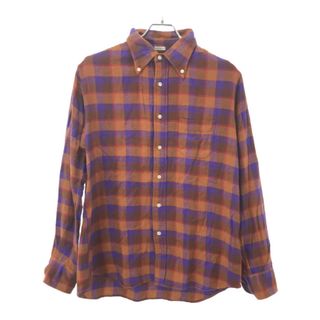 インディヴィジュアライズドシャツ(INDIVIDUALIZED SHIRTS)のINDIVIDUALIZED SHIRTS インディビジュアライズド シャツ ボタンダウン チェックネルシャツ ブラウン 34(シャツ)