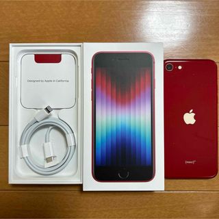 iPhone SE 3世代64 GBレッド　SIMフリー(スマートフォン本体)