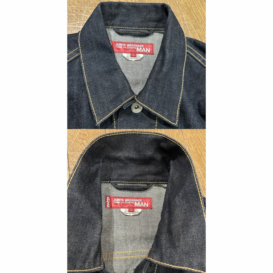 JUNYA WATANABE COMME des GARCONS(ジュンヤワタナベコムデギャルソン)の＊ジュンヤワタナベコムデギャルソンマン×Levi’s デニムジャケット S メンズのジャケット/アウター(Gジャン/デニムジャケット)の商品写真