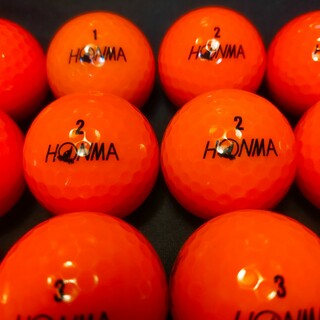 ホンマゴルフ(本間ゴルフ)の【美品】ホンマD1 24球 オレンジ ロストボール ゴルフボール(その他)