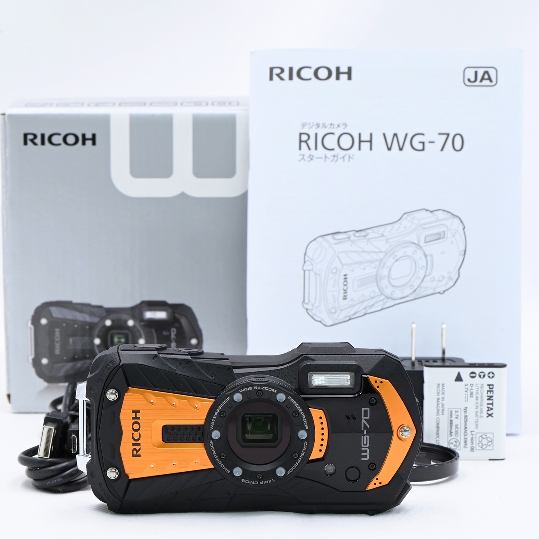 希少！！ RICOH WG-70 オレンジ | rachmian.com