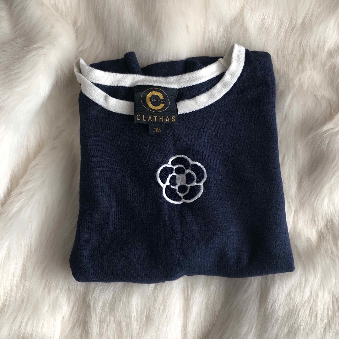 Lochie(ロキエ)のCLATHAS navy Knit tops レディースのトップス(ニット/セーター)の商品写真