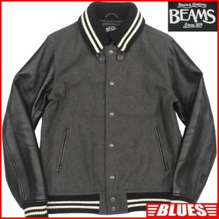 だるま全商品【美品】BEAMS ビームス L スタジャン 本革 レザー ウール